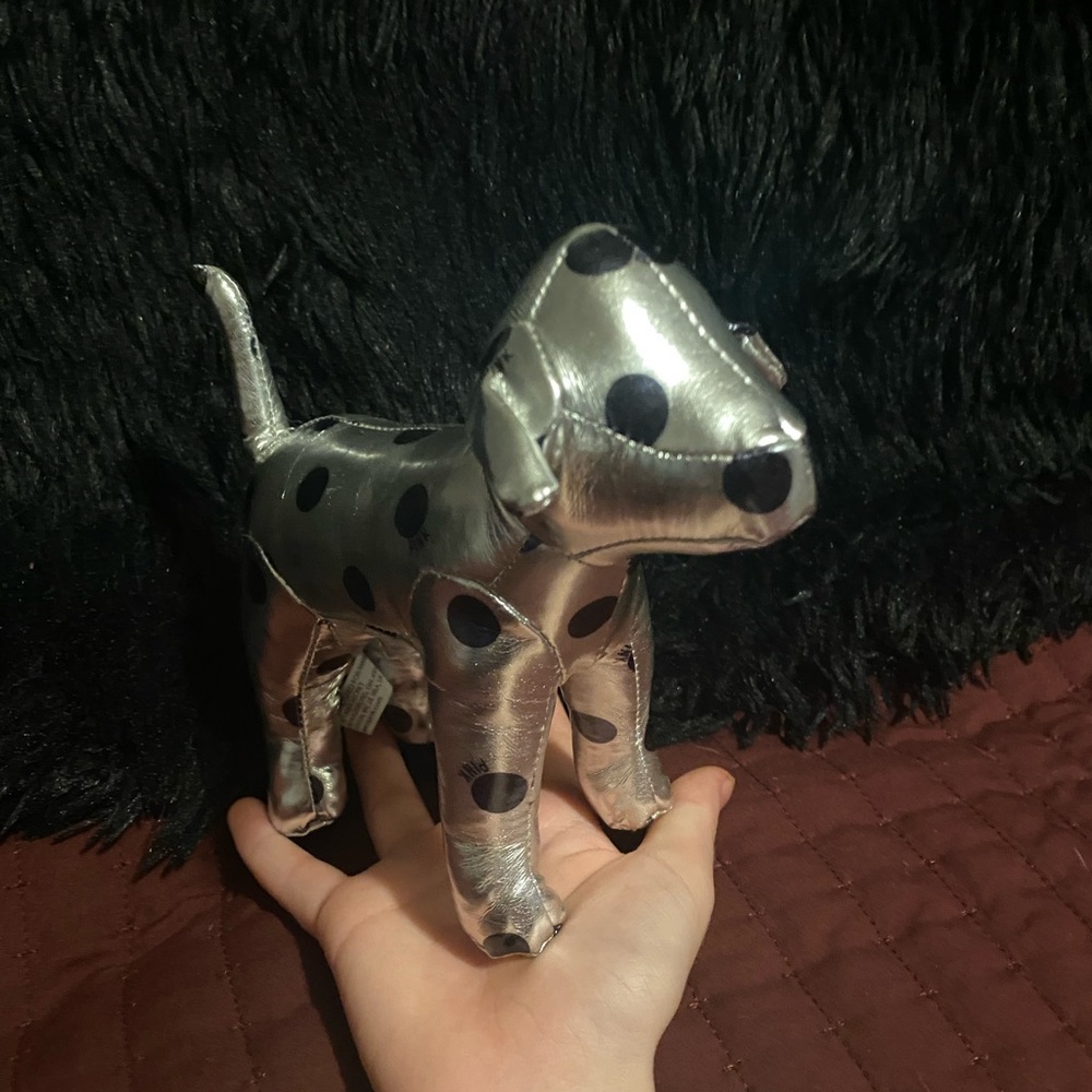 PINK rare stuffed dog